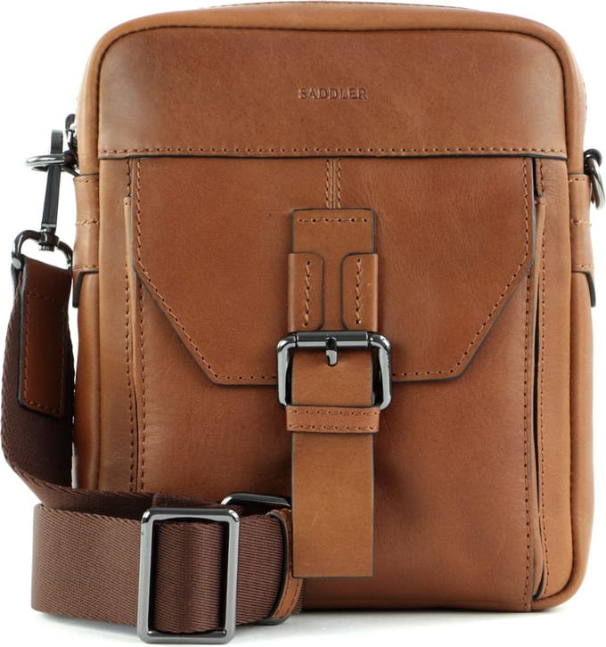 SADDLER Leren Schoudertas Pluto Tan Bruine