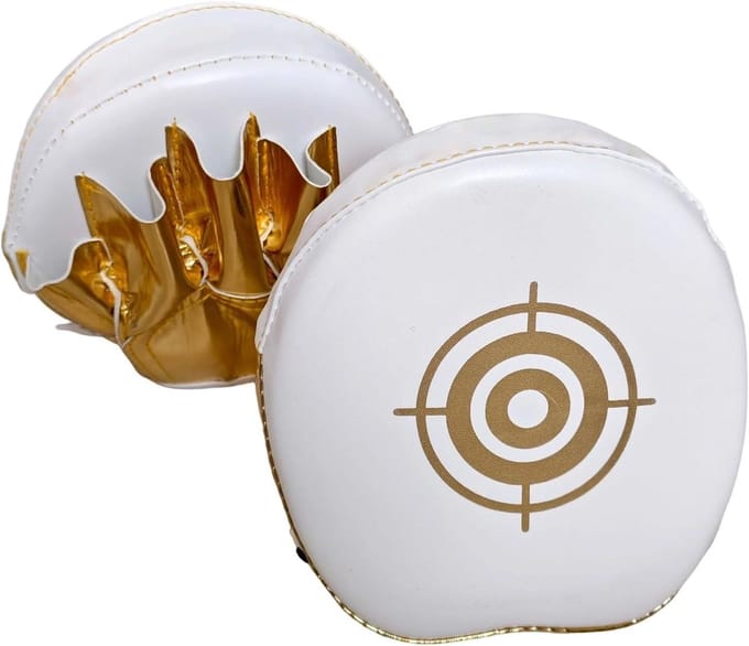 Boksen Strike Pads - Hand Target Boksen - Vechtsport Training - Schok Absorberend - 17 cm - Goud