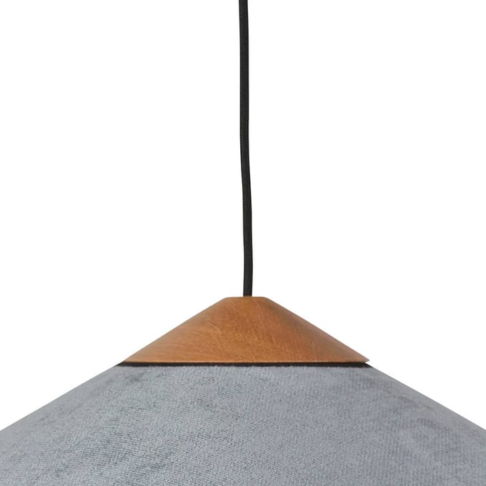 Forestier hanglamp Cymbal S, Atlantisch blauw, Ø 50 cm, E27
