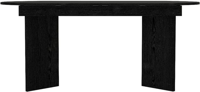 Vente-unique Uitschuifbare eettafel voor 6 tot 10 personen - Zwart - TOPANIA
