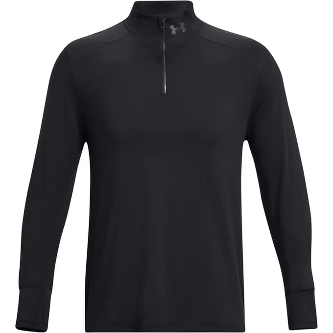 Under Armour Qualifier Run 1/4 Zip Hardloopshirt Heren-Zwart