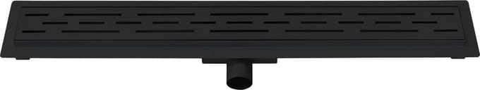 Aloni - Flat -Douchegoot -70cm -Mat Zwart - RVS
