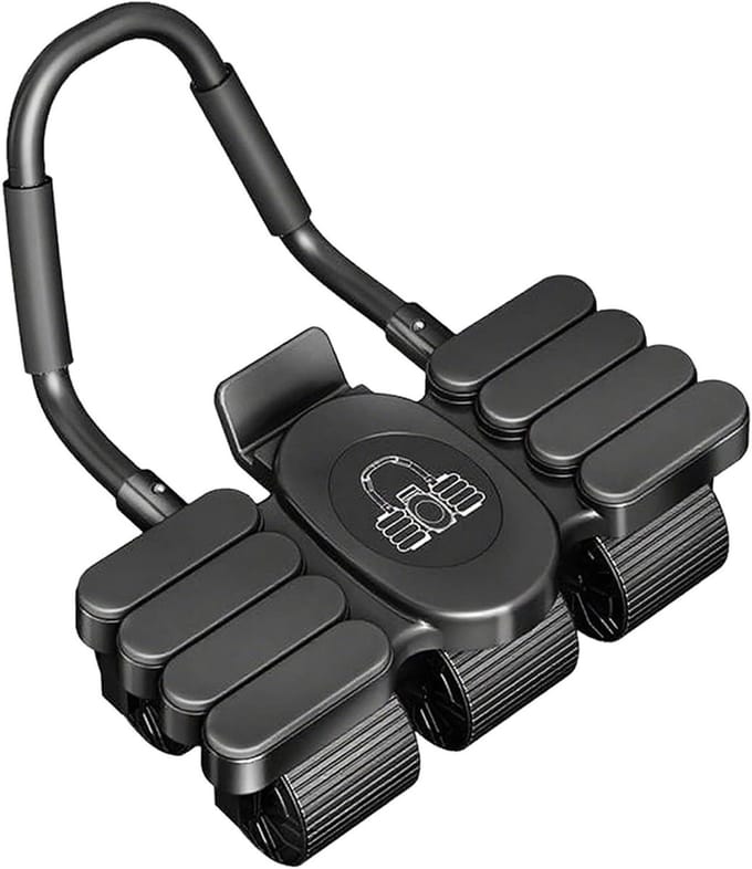 Buikspierroller - Core Trainer - Krachtige Training - Automatische Rebound - 40 cm - Zwart