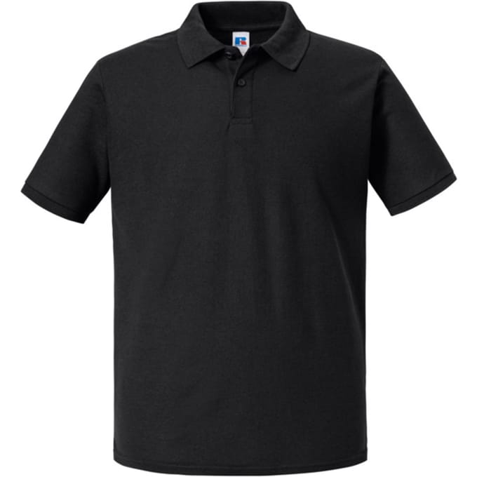 Russell Heren Authentic Eco Poloshirt (Zwart)