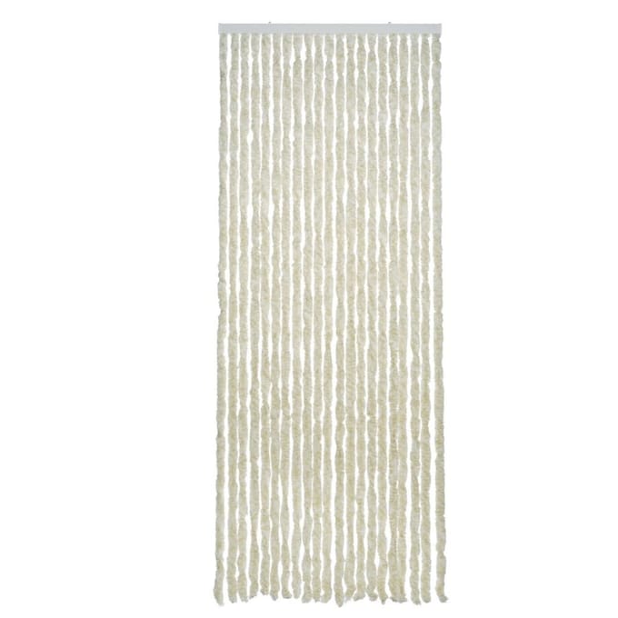 2LIF Martinique Wit-Zand Vliegengordijn deur - 90 x 210 cm