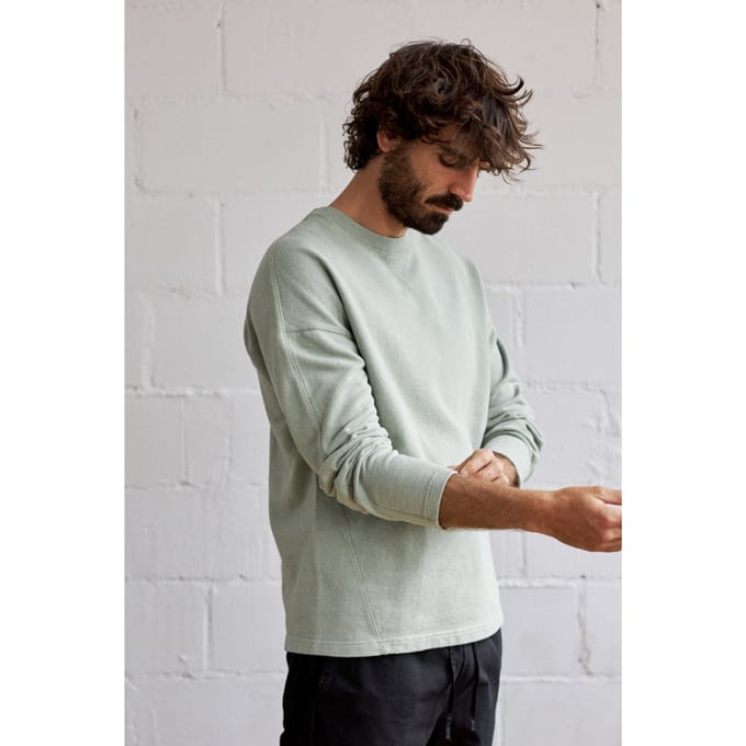 TWOTHIRDS Ziegler Sweatshirt Mint Green Größe: S | Pullover Outlet | Herren | Cyan