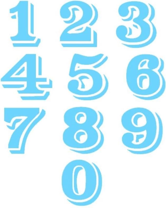 Containersticker Cijfer