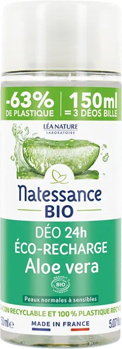 Natessance Biologische Aloë Vera 24H Deo Navulling 150 ml