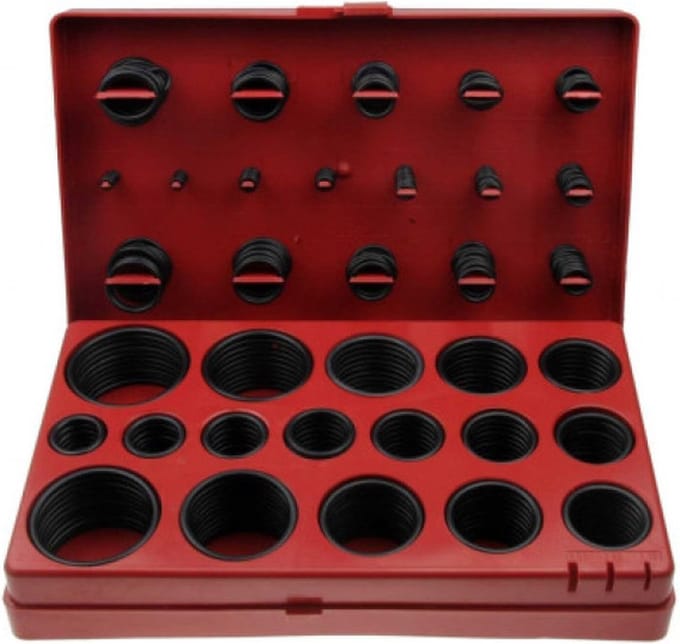 Assortiment O-ringen 32 maten 419 delig metrisch