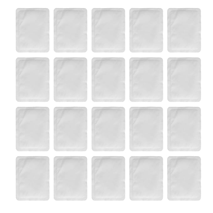 20 pièces Chauffe-mains et corps avec support adhésif Chauffage longue durée sûr activé par l'air white
