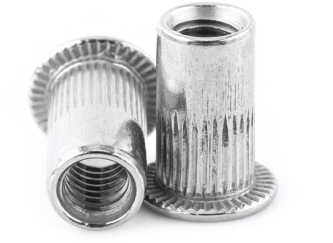20 Stuks M4 Platte Kop Draad Rivetmoeren van RVS en Aluminium, Blinde Moeren voor Diverse Toepassingen