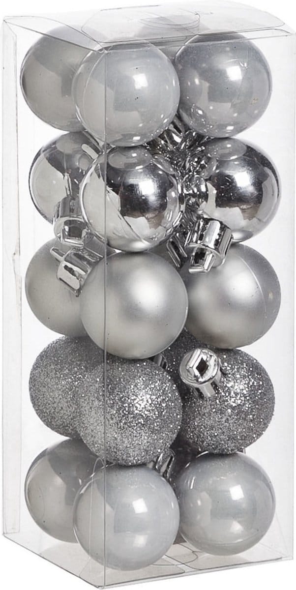 Cosy&Trendy kersballen - 20 stuks - 3cm - kunststof