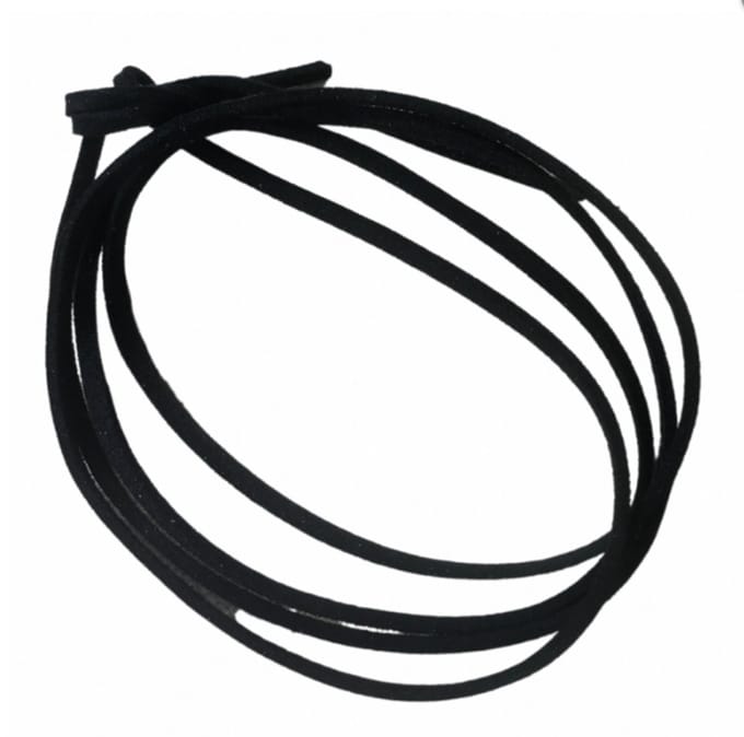 Enkelbandje-Suede zwart-Basic-Wikkel-23-30 cm - Charme Bijoux