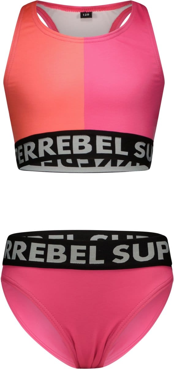 SuperRebel - Carmel-tanktop-bikini - Duo pink - Maat 176