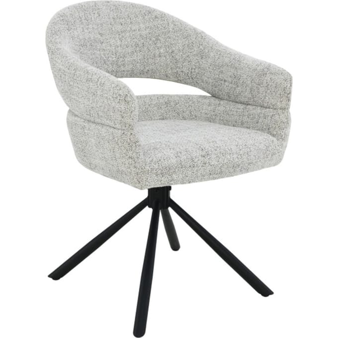 Livingfurn eetkamerstoel linn bisque oasis set van 2 62x58x85cm