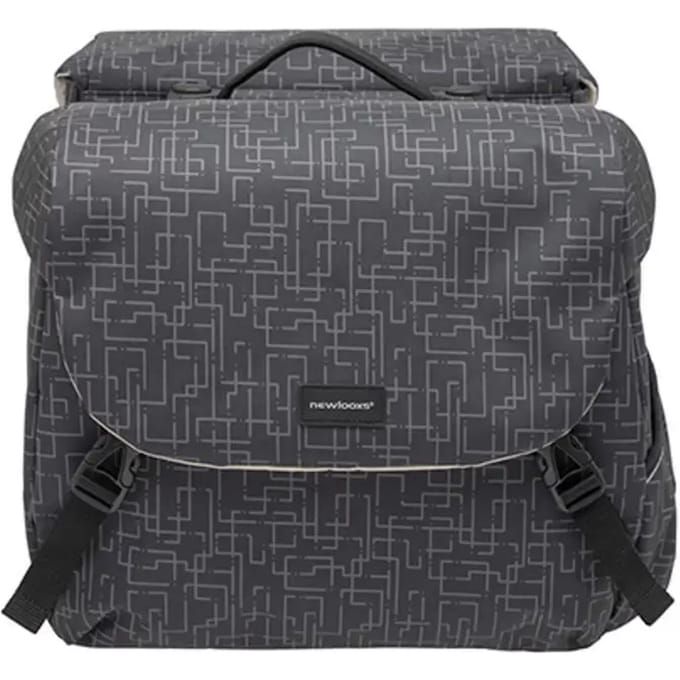 New Looxs Ivy Mondi Joy Dubbele Fietstas Racktime - 38 liter - Zwart