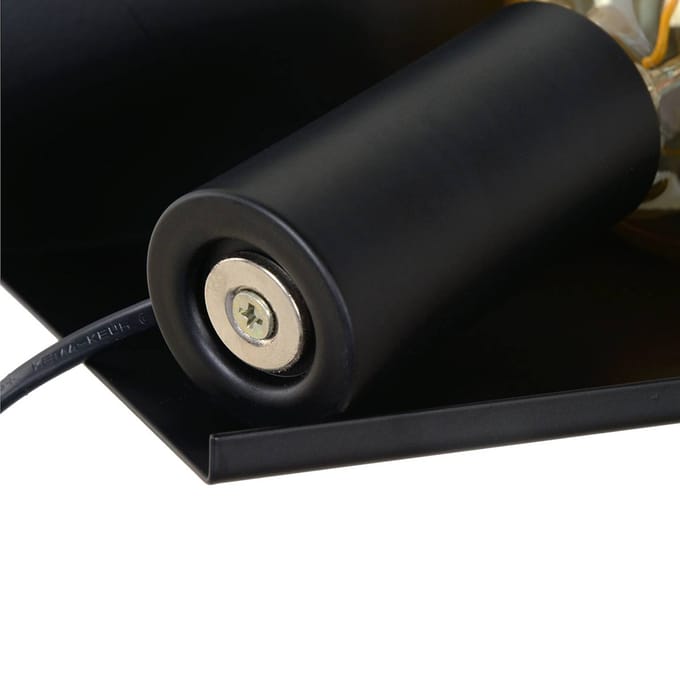 Lucide SEBO - Bedlamp / Wandlamp - 1xE27 - Zwart