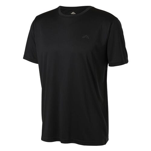 CRIVIT Heren sportshirt (Zwart, S)