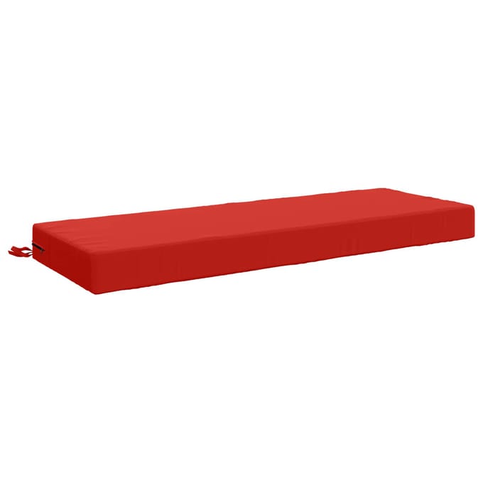 vidaXL - Zitkussen - SOEST - 100% - Polyester - Rood - 120 - x - 40 - x - 10 - cm