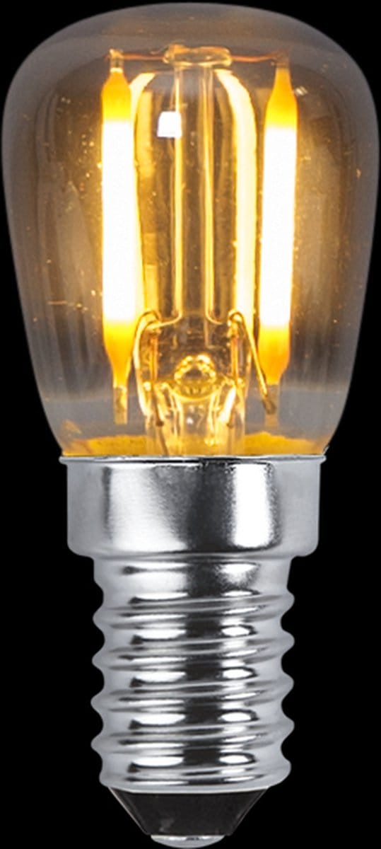 Mini lampje - E14 - 1W - Super Warm Wit <2200K - Filament - Rookglas