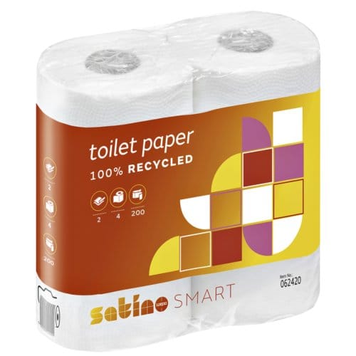 Toiletpapier satino mt1 smart 2-laags 200 vel wit 062420