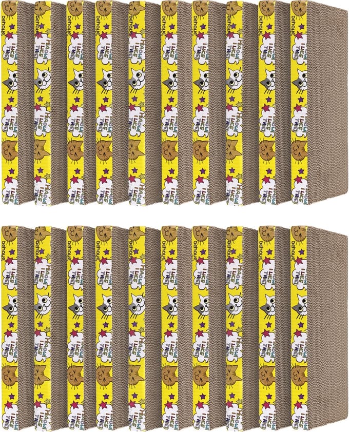 Behave Krabplank voor katten - Krabkarton - Krabmat - 20 Stuks