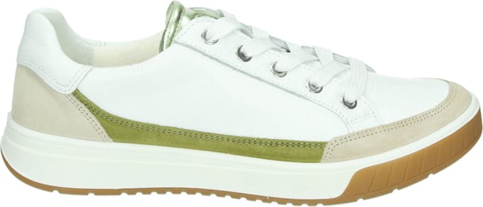 Ara - 1250004 - Lage sneakersDames sneakers - Kleur: Wit/beige - Maat: 40