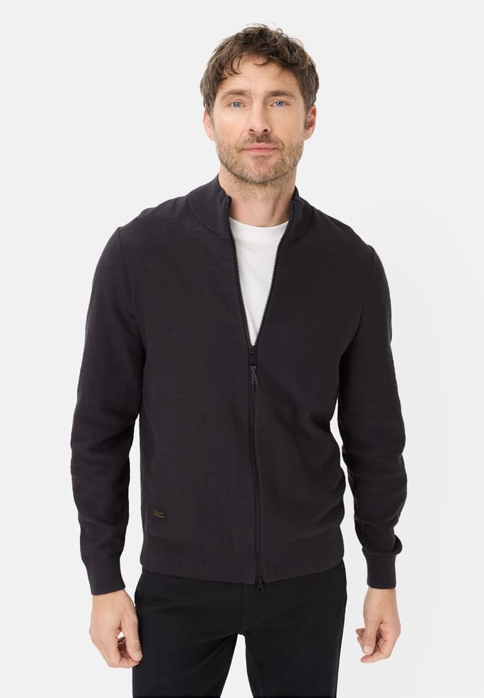 camel active Gebreid vest van puur katoen - Maat - Donkerblauwmenswear-S