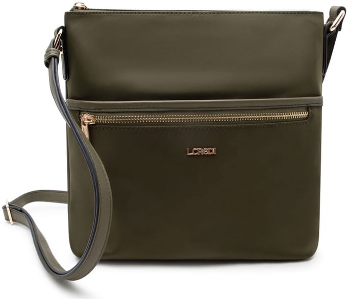 L.CREDI schoudertas Alena Crossbody Bag Olive olijfgroen