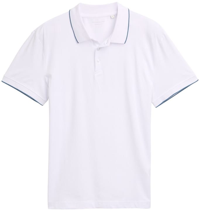 Tom Tailor - Slim fit jersey poloshirt met stretch - Maat XXL - White