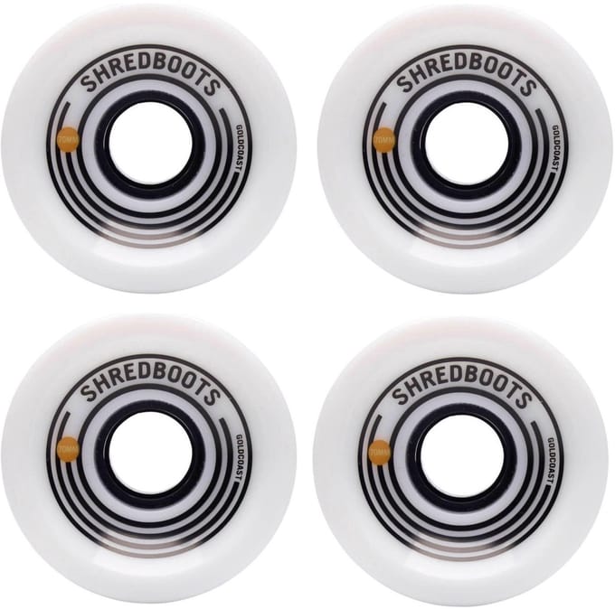 Goldcoast Shredboots 70 mm 85A longboard wielen Wit 4-Pack