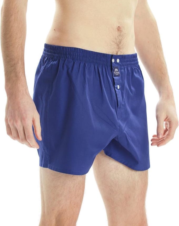 McAlson Boxershort Donkerblauw Lange Pijpen Los Model - L