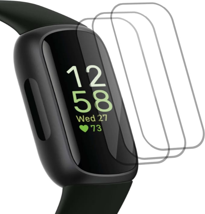 3x Geschikt voor Fitbit Inspire 2 Screenprotector - Folie Screen Protector Geschikt voor Fitbit Inspire 2
