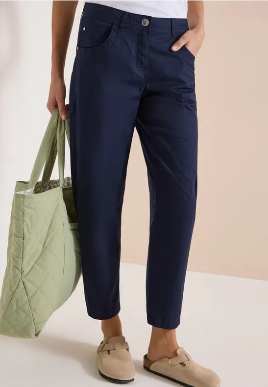 Barrel Leg broek in Papertouch-kwaliteit