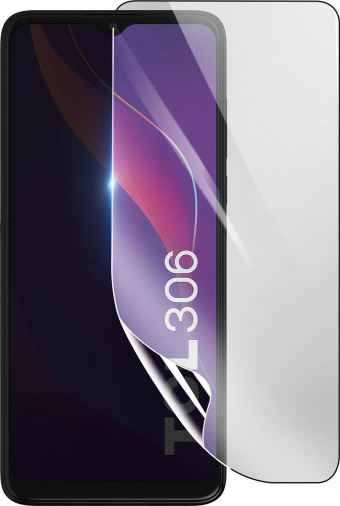 3mk, Geschikt voor TCL 306, Schokbestendige Hydrogel Screenprotector, Transparant