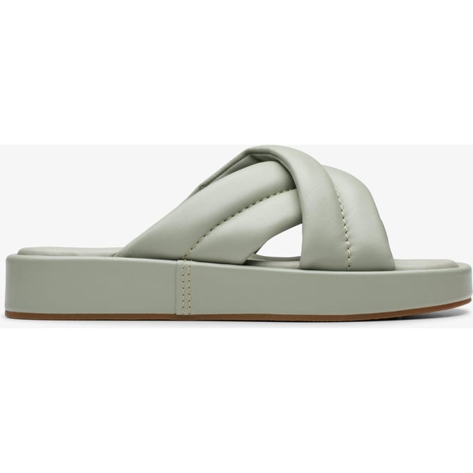 Alda Glide Light Green Lea Sandalen