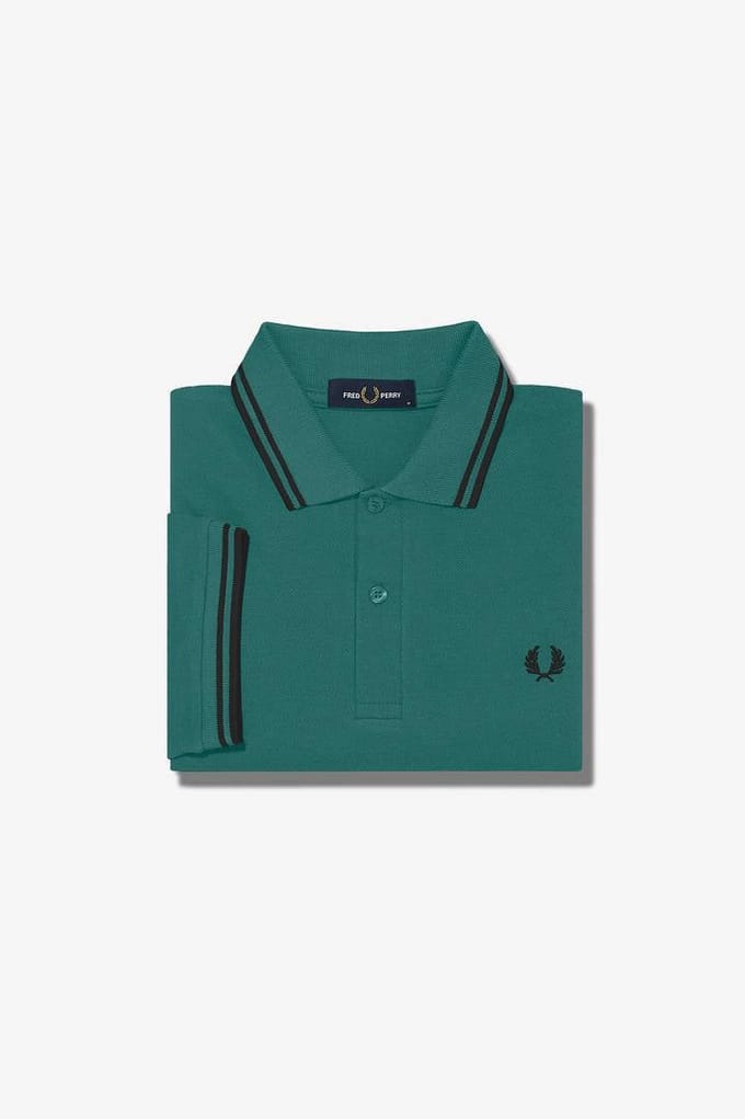 Fred Perry regular fit polo met logo groen