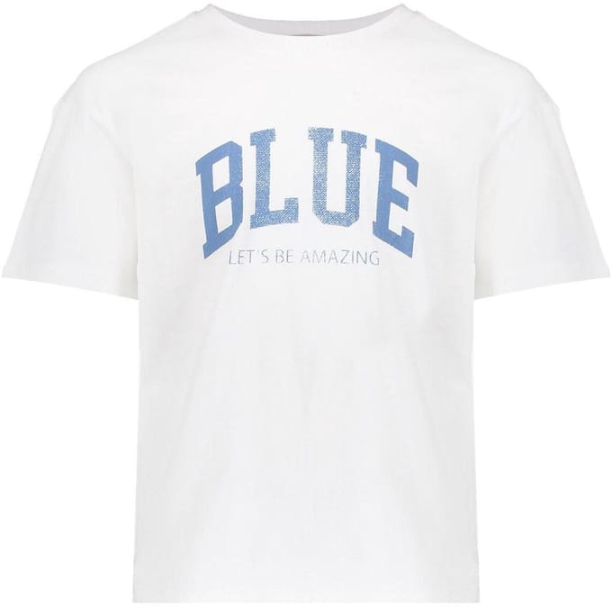 Geisha - T-shirt BLUE - Wit - Maat 128