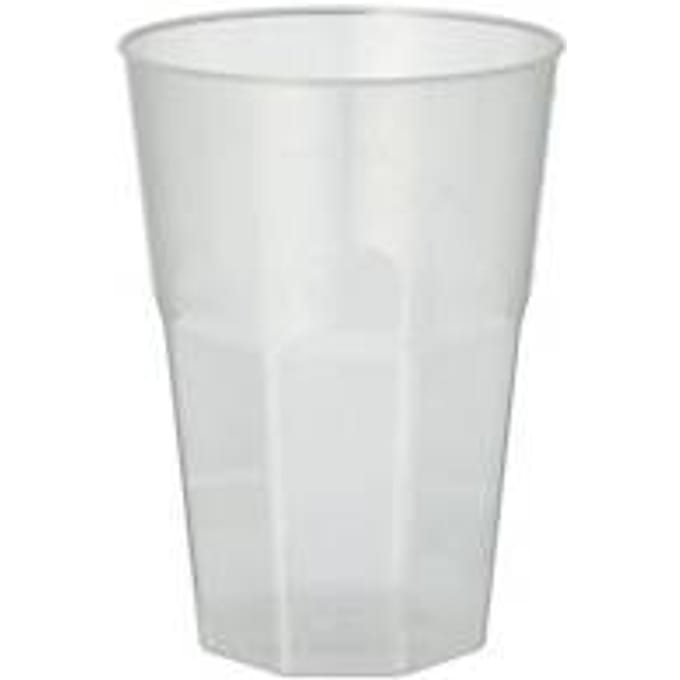 Papstar herbruikbare bekers 0,3 l – onbreekbaar, PP, Ø 8 × H 11 cm, vaatwasmachinebestendig, set van 30 stuks