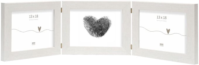 Deknudt Frames fotolijst S41VF1 H3H - wit - drieluik - 3x 13x18 cm