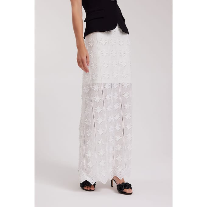Anne Fontaine Tournesol White Größe: 36 | Maxiröcke Outlet | Damen | Weiß