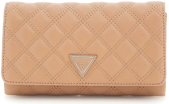 GUESS schoudertas Giully II Xbody Flap Organizer Beige Lichtbruin