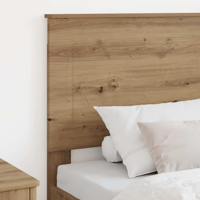 vidaXL - Hoofdbord - Artisan - Eik - Geconstrueerd - hout