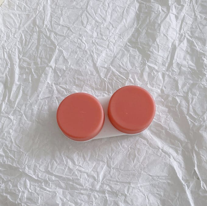 Cabantis Lenshouder - Handige Bewaarcase - 1x Rood