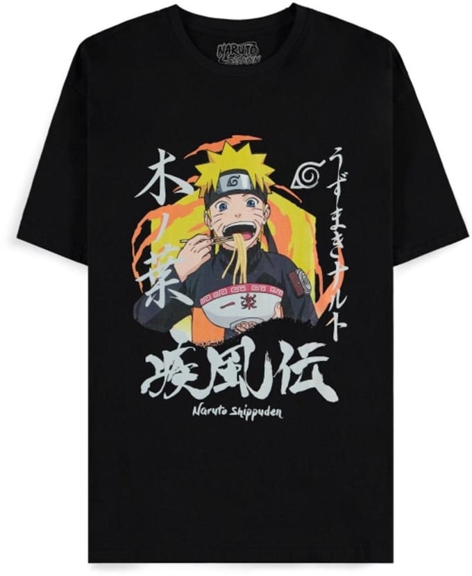 Naruto - Stuff Your Face Heren T-shirt - M - Zwart