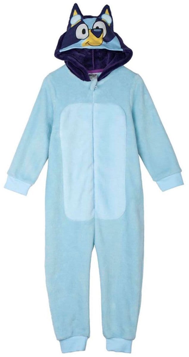 Bluey Onesie - Maat 92 - Polyester - Blauw - Pyjama - Jongens