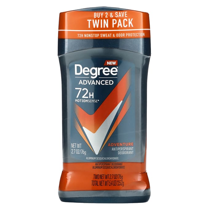 Advanced 72 uur Motionsens, Antiperspirant Deodorant, Adventure, 2-pak, 76G (2.7Oz) Elk white