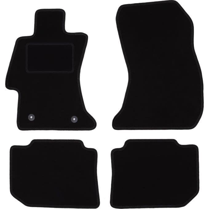 Zwarte veloursmatten voor: Subaru Levorg stationwagen (2014-)