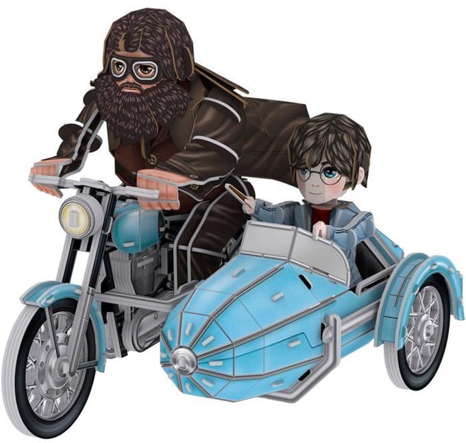 Cubic Fun 3d Puzzel Harry Potter Hagrid Motorfiets.