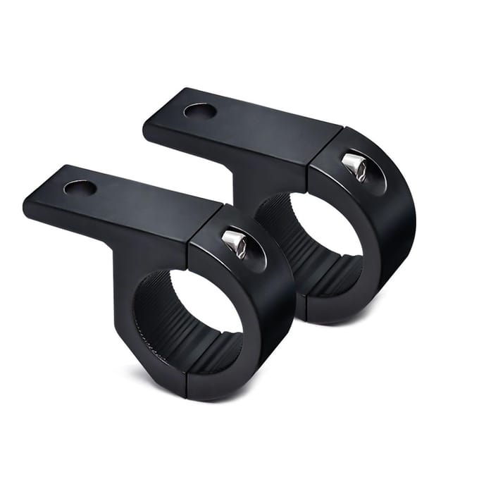 2PCS Light Bar Mounts 0,85-1,29inch Montagebeugel Klem Kits zwart